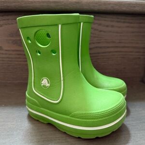 Crocs Toddler Green Rain Boots - Size 6/7